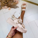 STUDS FRANSEN SANDALE X5-510 - BEIGE