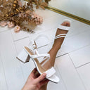 NINA HEEL DES8519 - WHITE/PU