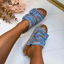 GLAM GESP SLIPPER LS-378 - BLAU