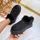 FLUFFY PANTOFFEL 9072 - BLACK