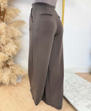 GUESS OLYMPE WIDE LEG PANTS V4YB07KCAY2 - A10K BROWN