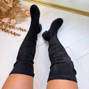 **ACTIE** OVERKNEE LAARS ZY5003 - BLACK