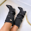 DAISY STIEFEL MIT ABSATZ DES8528 - BLACK/PU