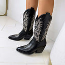 BESTSELLER COWBOYSTIEFEL DES953 - SCHWARZ/PU