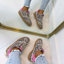 DWRS POONA STUDS LEOPARD SNEAKER B11928-02