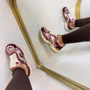 PAILLETTEN SNEAKER LT33-98 - FUCHSIA