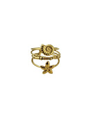 TRIPLE BEACH RING D1026 - GOLD