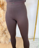 GUESS BLOSSOM RIB LEGGING V6YB23K4666 - A10K BROWN