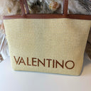 *SALE* VALENTINO BAGS MAIAM SHOPPING BAG VBS9TE01PAG - NATURALE/CUOIO