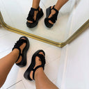 FRANSENPLATEAU-SANDALE MO3616 – BLACK