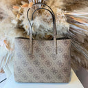 GUESS MERIDIAN LARGE GIRLFRIEND BAG OS697423 - LATTE LOGO