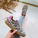 DWRS POONA STUDS LEOPARD SNEAKER B11928-02