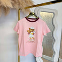 GUESS TENNIS LADY BEAR SS T-SHIRT V6BI14K6742 - G6R4 PINK