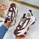 STEVE MADDEN POSSESSION-E SNEAKER 4652 - WHITE SEPIA/LACQ