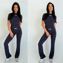 UNIQUE THE LABEL NENA PANTS DEEP DARK NAVY