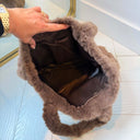 GUESS ILDE FAUX FUR BAG W6BZ14W4361 - A12M BROWN
