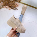 PLATEAU LACE SNEAKER PC308 - BEIGE