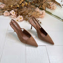 **LAATSTE MAAT 36** PERFECT SUEDINE HEEL 100-476 - MOCHA