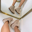 NEW WEDGE BOOT 7108* - BEIGE