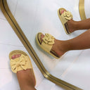*SALE* DUBBELE STRIK SLIPPER 3890 - YELLOW