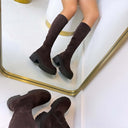 BOTTES SUEDINE VEGAS DES8076 - KAKI/DAIM