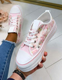FLOWER LACE SNEAKER LS698 - ROSA
