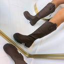 *SALE* ZIP BASIC BOOT XJ-975 - KHAKI