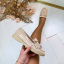 ANNE FRINGE MOCASSIN AQ212 - BEIGE