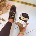 STEVE MADDEN AMPLE SNEAKER 9822 - BRONZE CLAIR