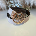 GUESS REVERSIBLE BELT BW9166P4235 - LTL TAUPE/ LATTE LOGO
