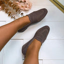 LA STRADA INSTAPPER 2111884-9020 - DK BROWN/BRONZE KNITTED