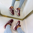SPORTLICHER SNEAKER 8-262 - WEIN