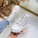 *SALE*HIGH SNEAKER LS6002 - SILVER