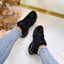 GUESS LOGO SNEAKER FLTMZ2FAB12 - BLACK