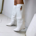 HAILY LAARS MIT KEILABSATZ DES8503 - WHITE/PU