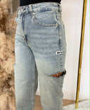 JEANS LARGE UNIQUE THE LABEL JUNE BLEU MOYEN