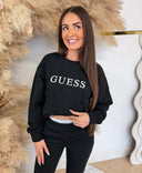 GUESS OLYMPE HOCHGESCHNITTENER PULOVER V4YQ05KCAY2 - BLACK