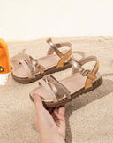 **KIDS** SPARK SANDAAL 381 - CHAMPAGNE/GOLD