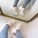 STEVE MADDEN MATCH-E SNEAKER 0020 - WHIET/WHITE