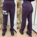 UNIQUE THE LABEL JOLEEN JOGGER PANTS DEEP BERRY