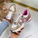 STEVE MADDEN SNEAKER SEDGWICK 5441 - PINK/GOLD