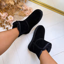 LIU JO JIL 10 COW SUEDE ANKLE BOOT SF6149 PX002 - BLACK