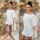 GUESS BEACH TRIANGLE OVERSIZED TEE E4GI00K68D2