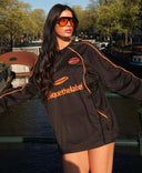 UNIQUE THE LABEL AMA LONGSLEEVE TEE - BLACK/ORANGE