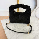 STEVE MADDEN BFLUFFY BAG 2696 - BLACK/GOLD