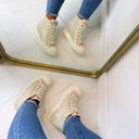 GUESS WEDGE SNEAKER FLTSUNFAL12 - GOLD