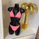 GUESS BEACH IVY TRIANGLE BIKINI TOP E6GJ34MC040 - FK0H NEON PINK