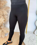 GUESS BLOSSOM RIB LEGGING V6YB23K4666 - BLACK