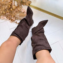 *SOLDES* BOTTINE DAIM BOUCLE 7699A - NOIR