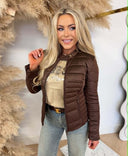 GUESS NEW VONA BLOCK JACKET W6YL16W2891 - G1CU BROWN